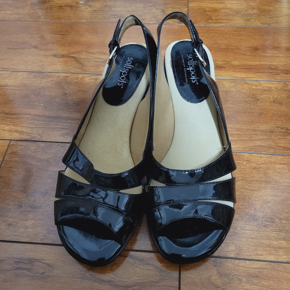 Softspots Black Heels 9W